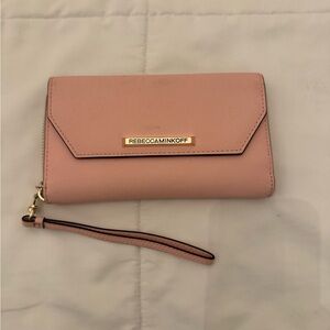 Rebecca Minkoff Blush Pink Wristlet Wallet